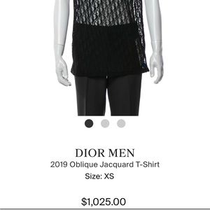 Dior Men 2019 Oblique Jacquard T-Shirt